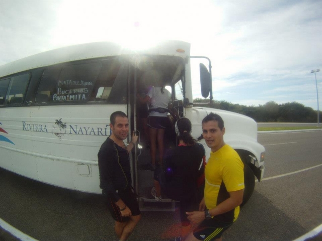 Agarrando el camion